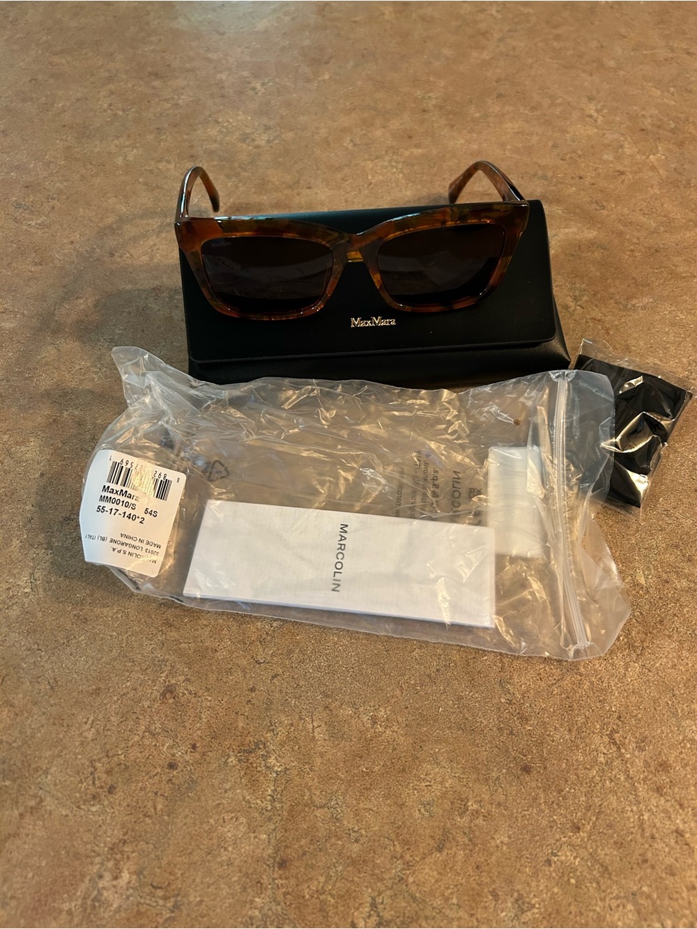 MaxMara Uni Sex Tortoiseshell Sunglasses - Dark Brown Frames